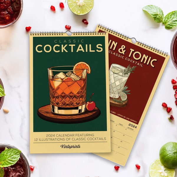 Alcohol 2024 Calendar Etsy