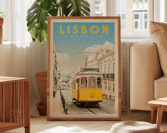 Quadri di Lisbona, Grandi quadri del Portogallo, Regalo Portogallo, Arte di Lisbona Portogallo, Decorazioni di Lisbona, Decorazioni per la stanza indie, Quadri per il soggiorno
