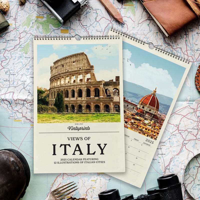 Calendars 2025 Wall Italy Etsy