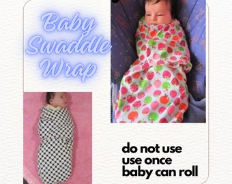 Swaddle Wrap for Baby Sewing Pattern PDF