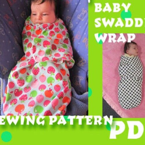 Quilted Baby Swaddle Wrap PDF Pattern Instant Download Etsy