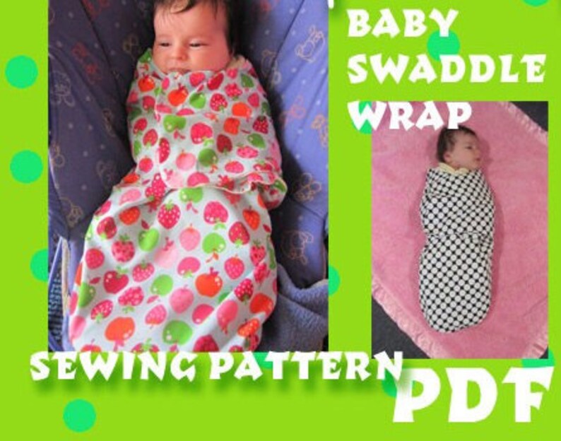 Swaddle Wrap for Baby Sewing Pattern PDF Etsy