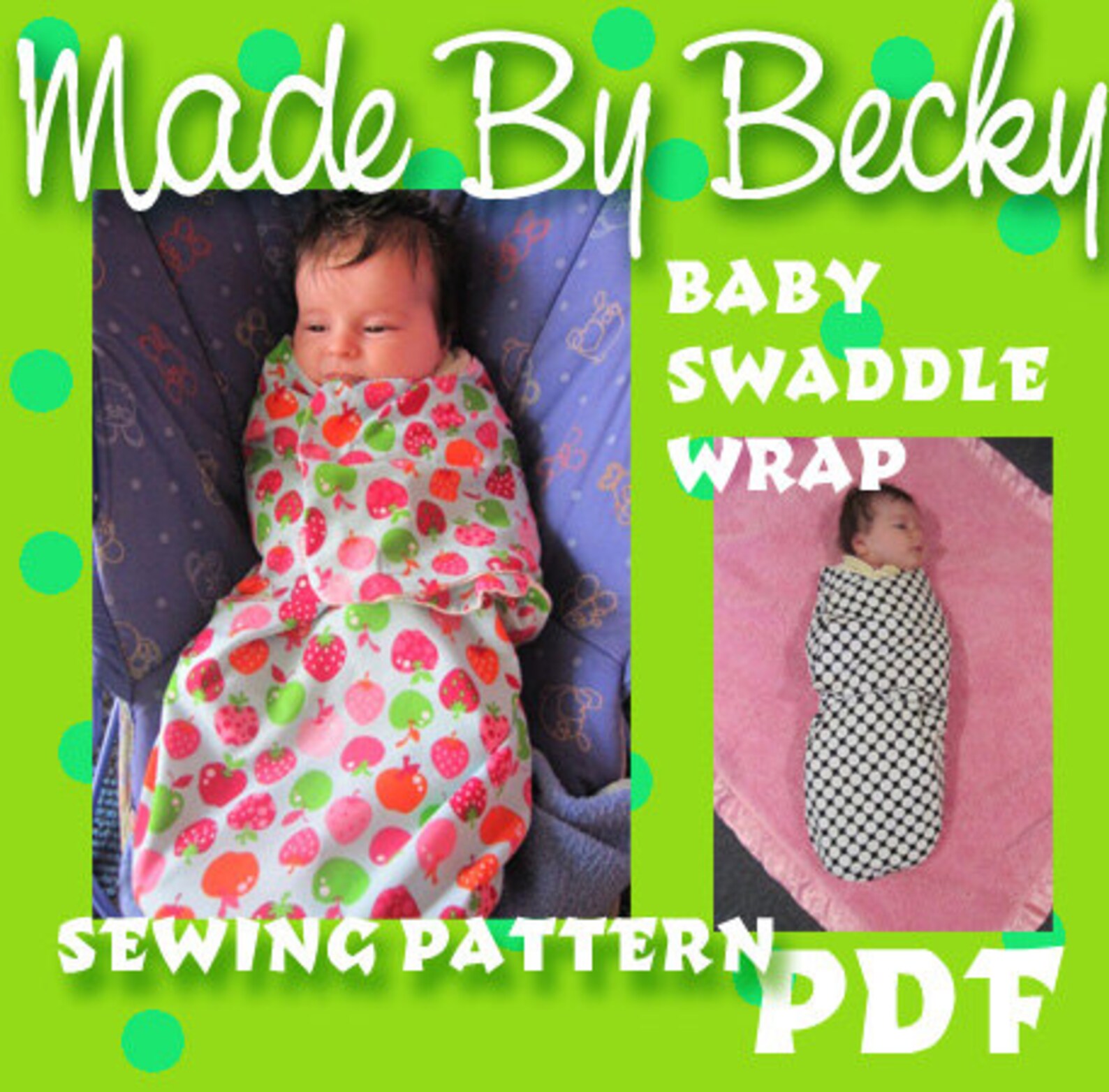 Swaddle Wrap for Baby Sewing Pattern PDF Etsy
