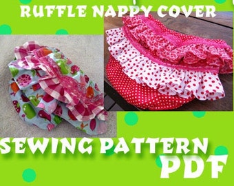 Ruffle Diaper/Nappy Cover for Baby Sewing Pattern PDF