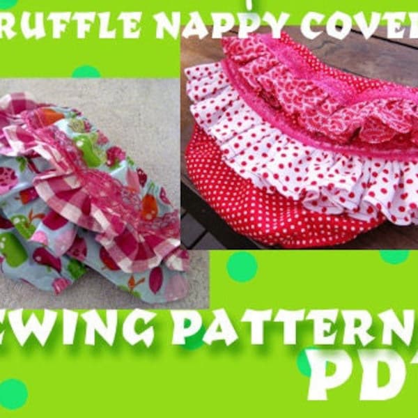 Ruffle Diaper/Nappy Cover for Baby Sewing Pattern PDF