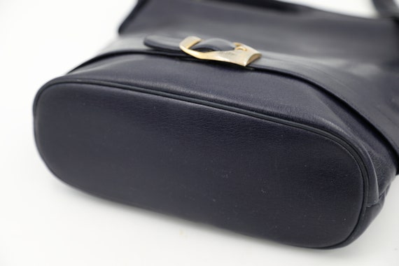 Koret Navy Leather Shoulder Bag - image 7