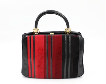 Red Black Stripe Handbag / Rosenfeld