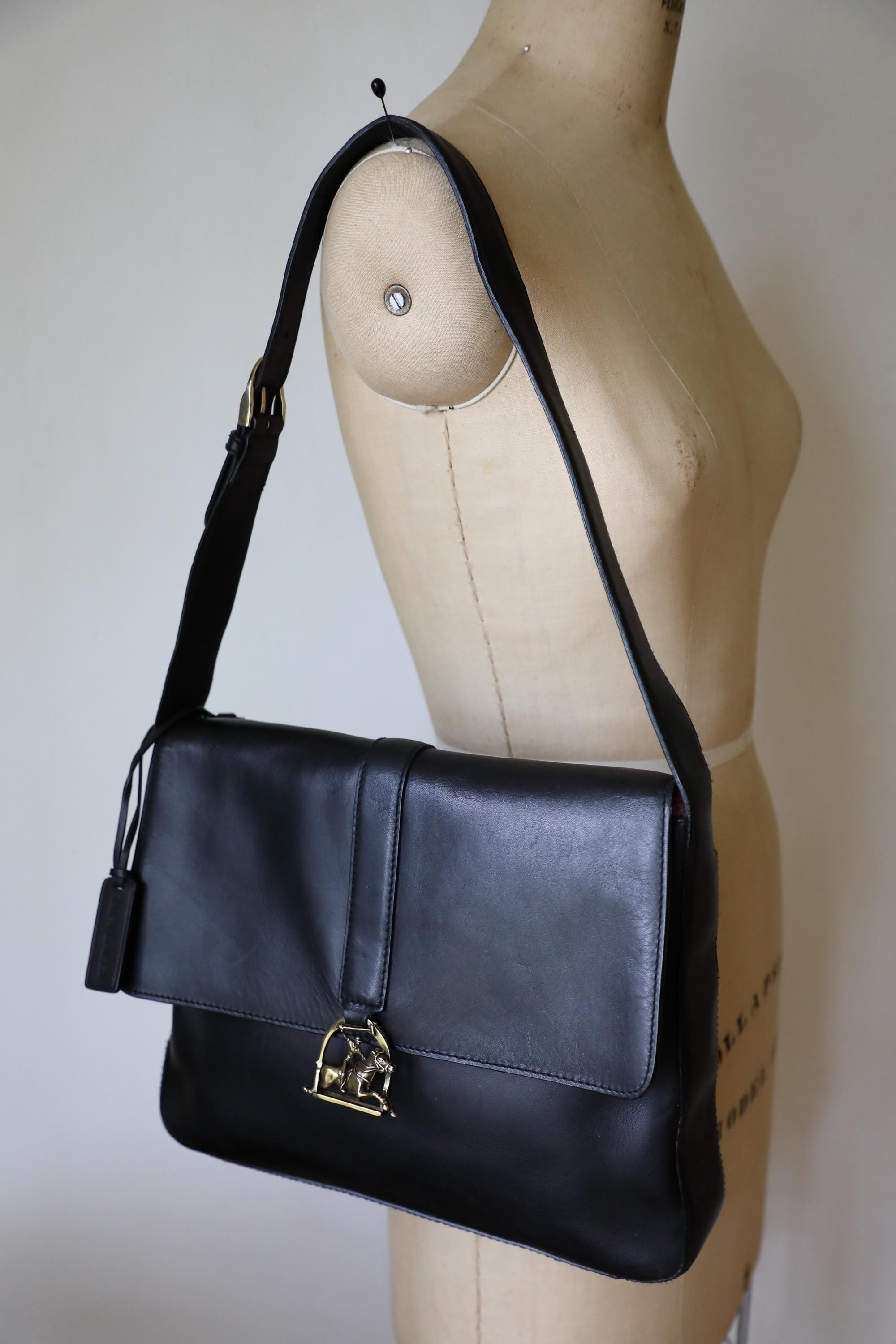 Ralph Lauren Messenger Shoulder Bag - 1997 Horse Rider
