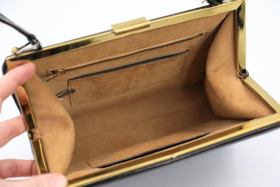 Vintage Hudson's Leather Handbag | Made in England - image 9