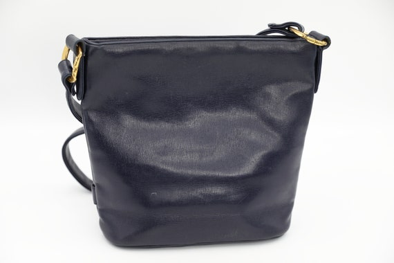 Koret Navy Leather Shoulder Bag - image 5