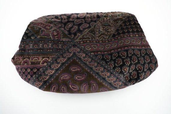 Vintage Carpetbag Velvet Clutch - image 3