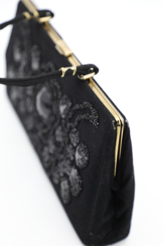 Caron Embellished Wool Handbag - image 5