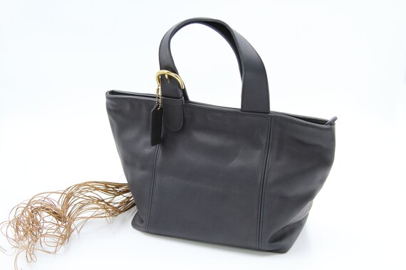 COACH Waverly Tote 4133 / Vintage Coach Navy Small