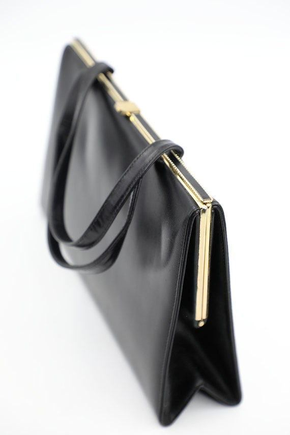 Vintage Etra Black Top Handle Bag - image 7