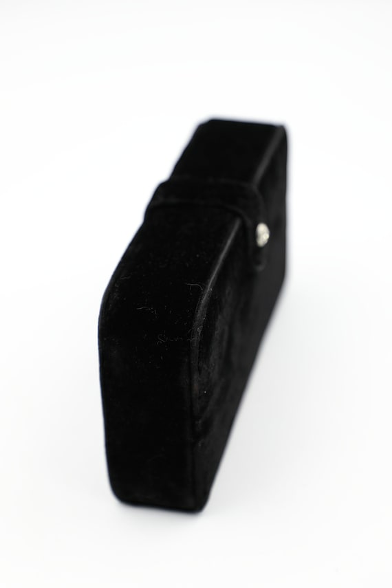 Garay Black Velvet Box Clutch - image 4