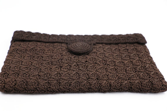 1930s/40s Meeker Crochet Clutch Handbag - image 6