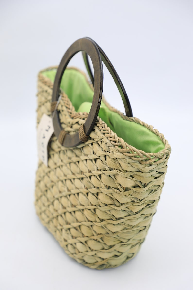 Vintage Magid Straw Tote Purse - Thumbnail 3