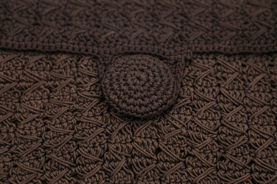 1930s/40s Meeker Crochet Clutch Handbag - image 3