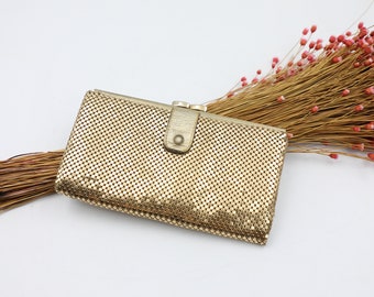 Whiting and Davis Gold Mesh Wallet