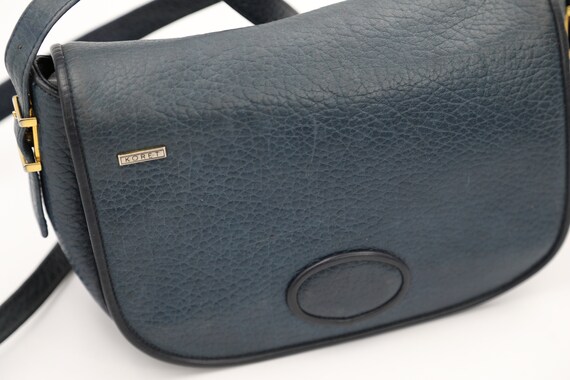 KORET Blue Leather Shoulder Bag - image 4