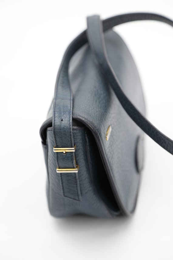 KORET Blue Leather Shoulder Bag - image 5