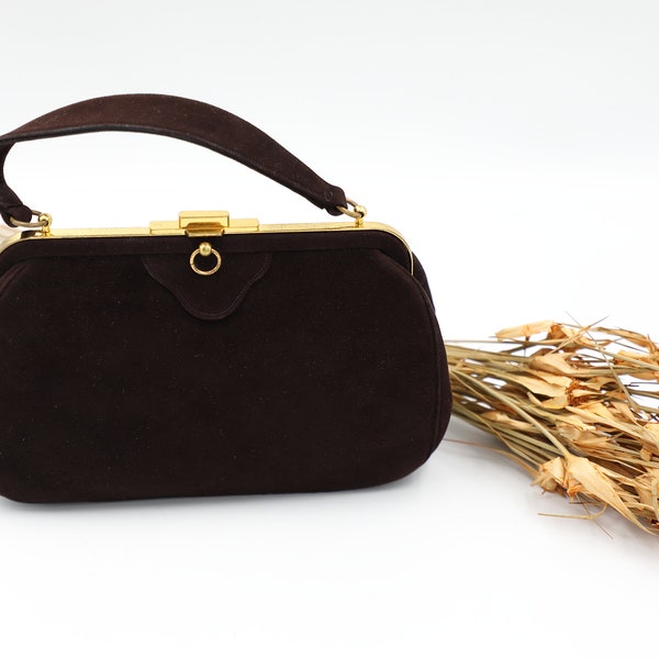 Bienen-Davis Brown Suede Handbag