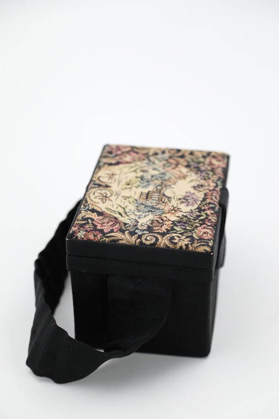 1940s Tapestry Box Purse - image 3