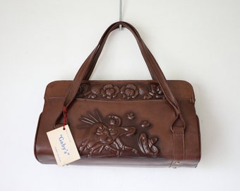 NWT Mexican Tooled Leather Handbag