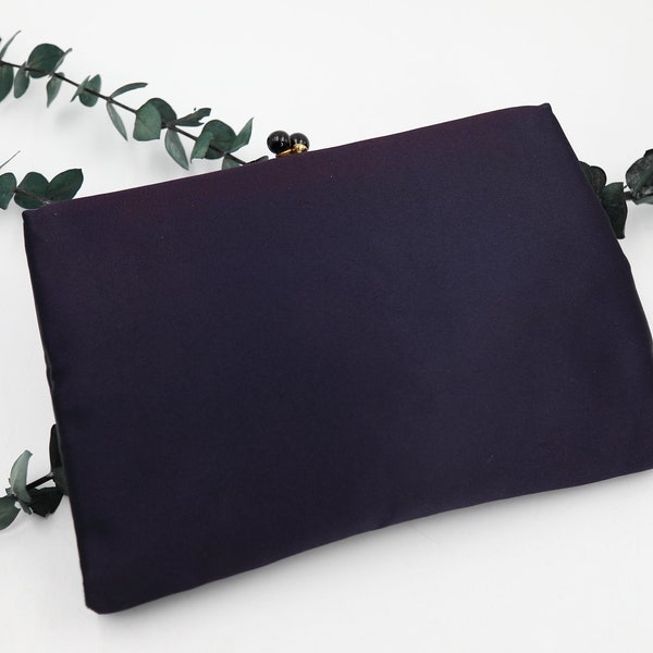 Coblentz Blue Satin Clutch