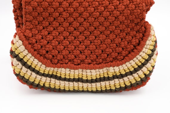 1970s Macrame Shoulder Bag - image 3