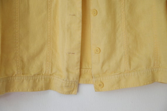 Women's Yellow Shirt Jacket L - image 3