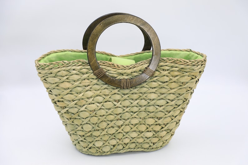 Vintage Magid Straw Tote Purse