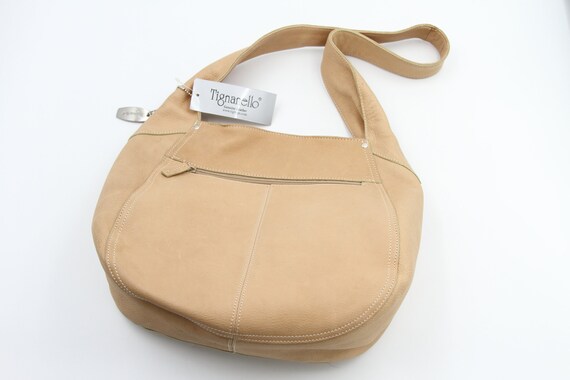 Tignanello Leather Hobo Handbag NWT