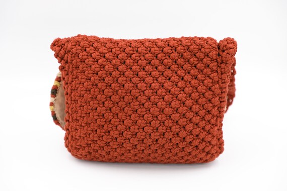 1970s Macrame Shoulder Bag - image 7