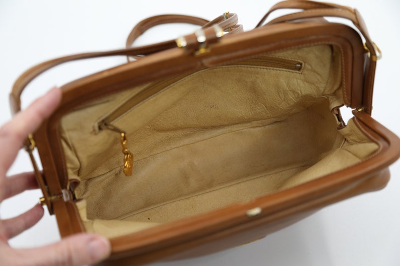 Gucci Tan Leather Shoulder Bag Etsy