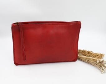 バッグ OLD COACH RED CHUNKY CASE POUCH SLIM Vintage Coach Chubby Case - Etsy
