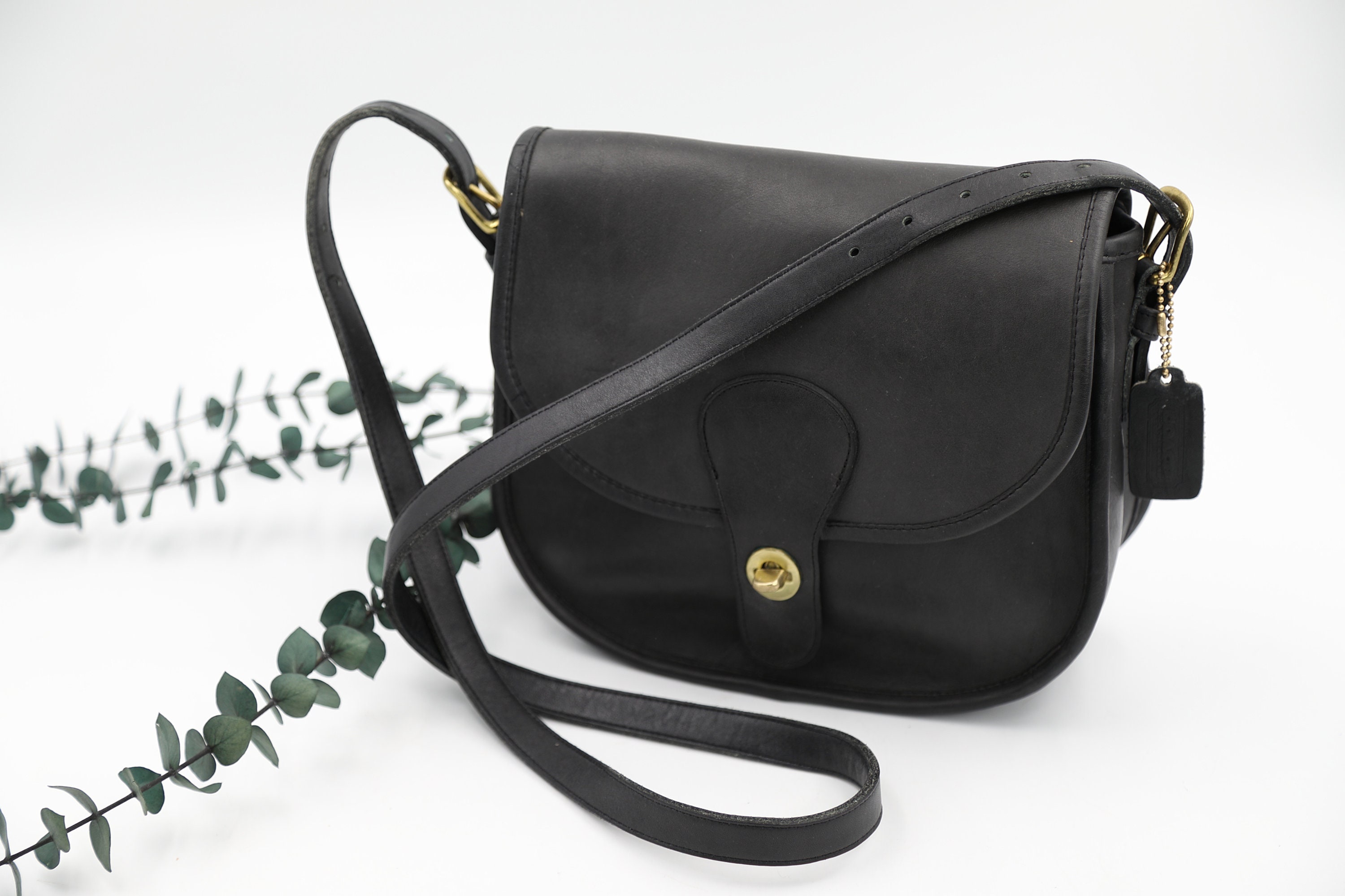 COACH Vintage Watson Bag Leather Crossbody Handbag 9981 Bottle Green