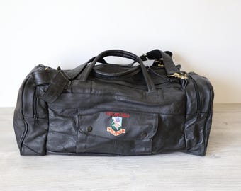 Bolsa de lona de cuero negra del US Open 1996
