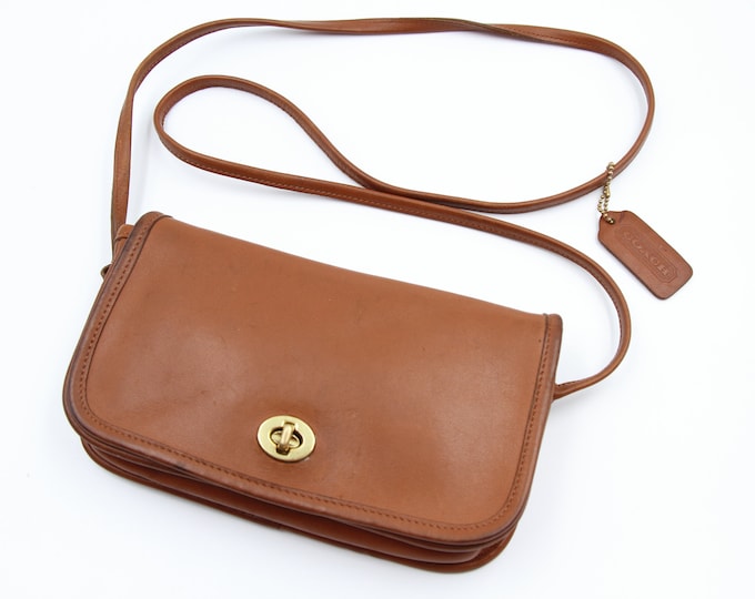 Coach British Tan Dinky Crossbody Bag 9375 / Vintage Coach Etsy