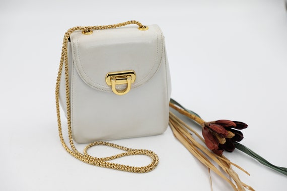 Leather top box purse
