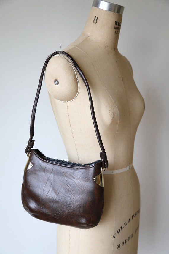 1970s Vinyl Shoulder Bag - image 2