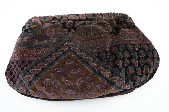 Vintage Carpetbag Velvet Clutch - image 5