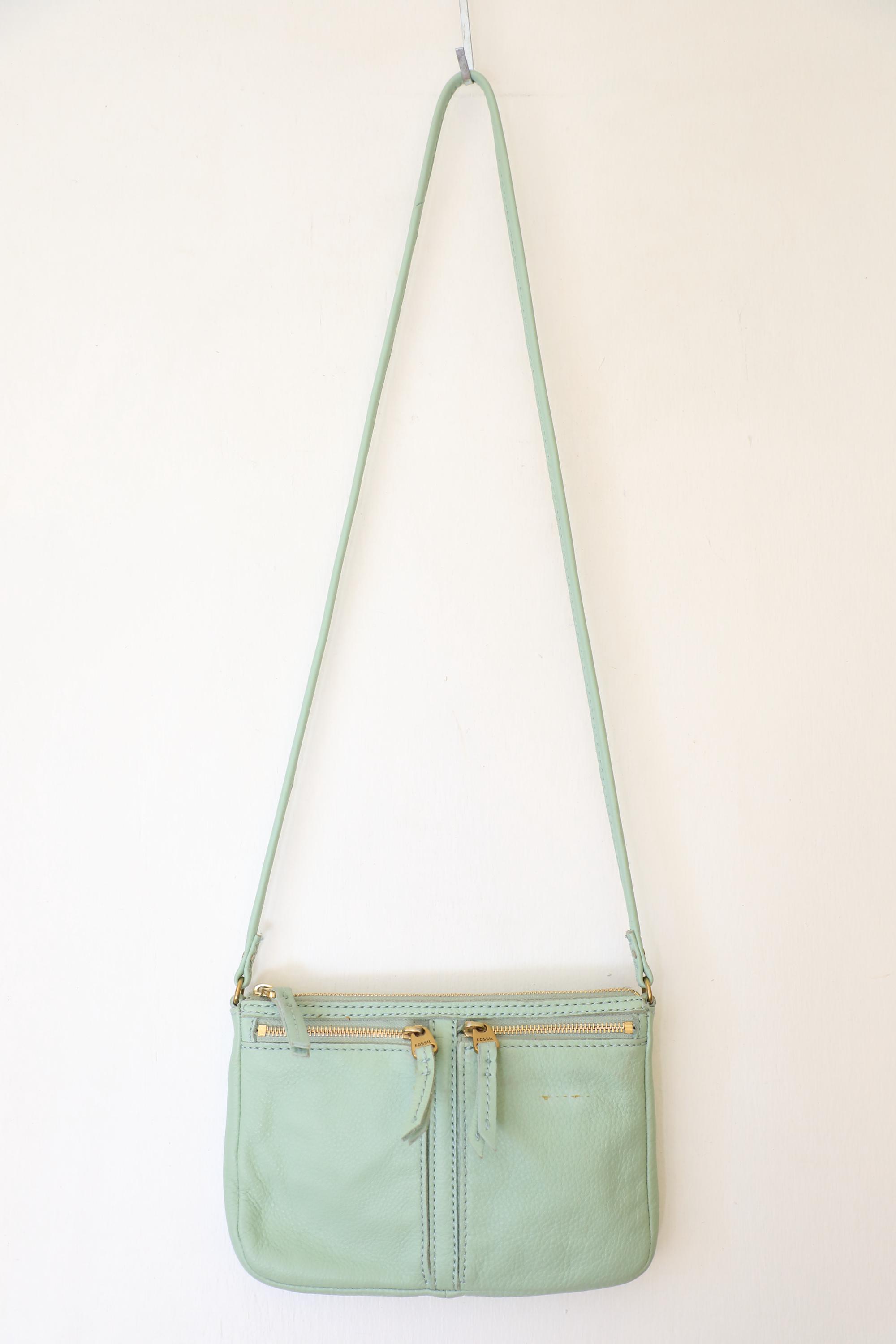 Fossil Mint Green Small Crossbody Bag - Mini Handbag 