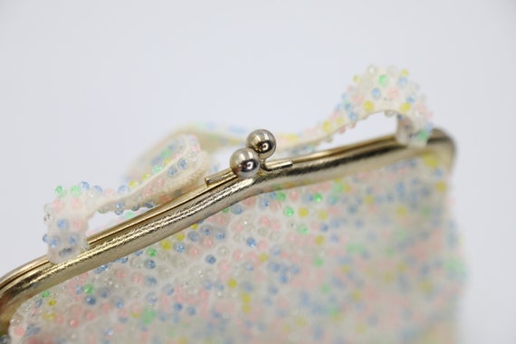 Pastel Lumured Cordé Bead Handbag - image 8