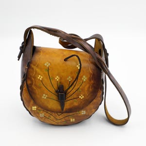 1970s Mexican Tooled Leather Handbag