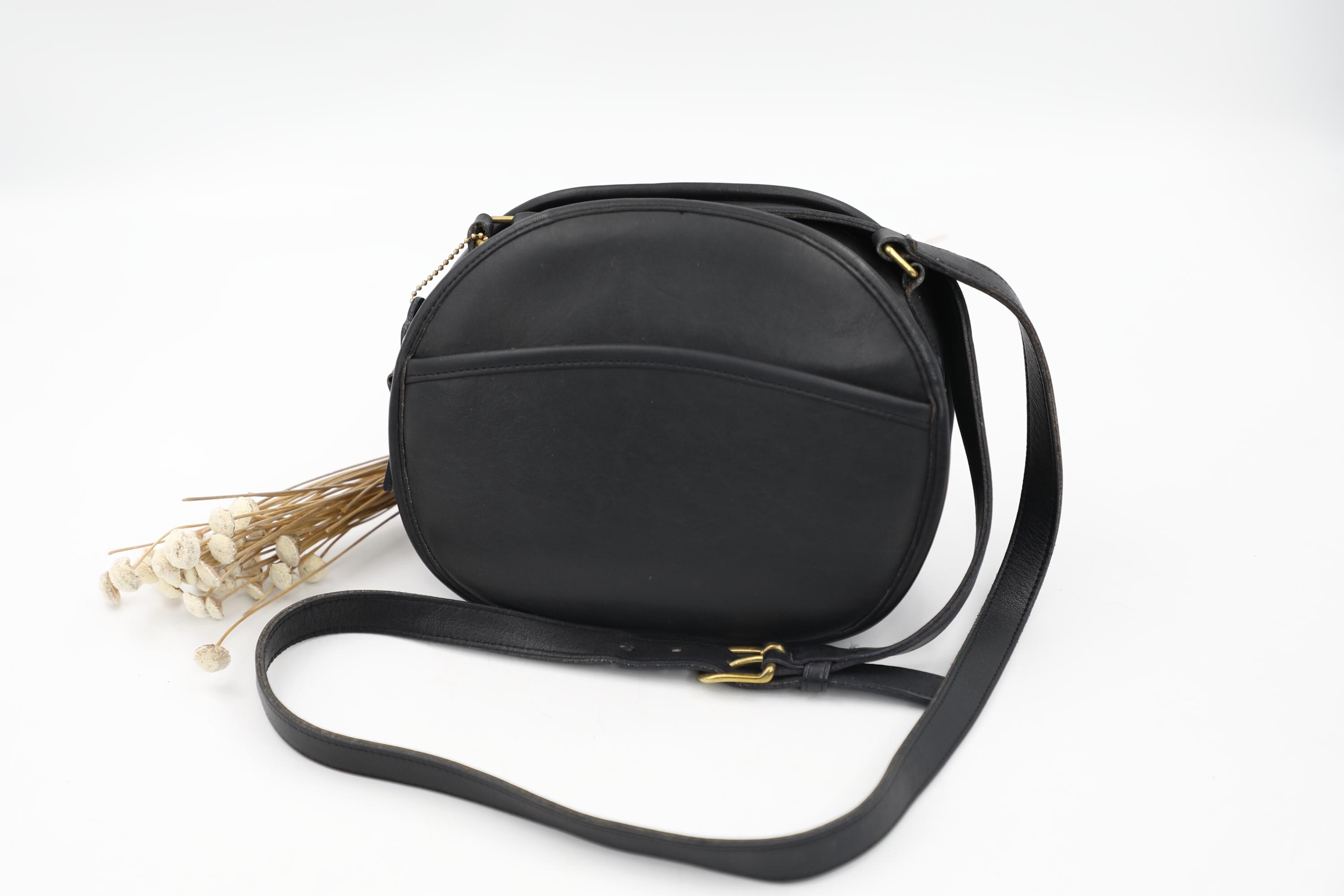 Round Vintage Coach Bag - Etsy