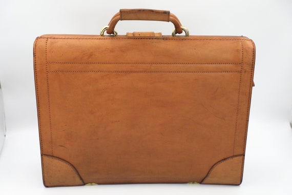 Renwick Gladstone Style Belting Leather Briefcase - image 4