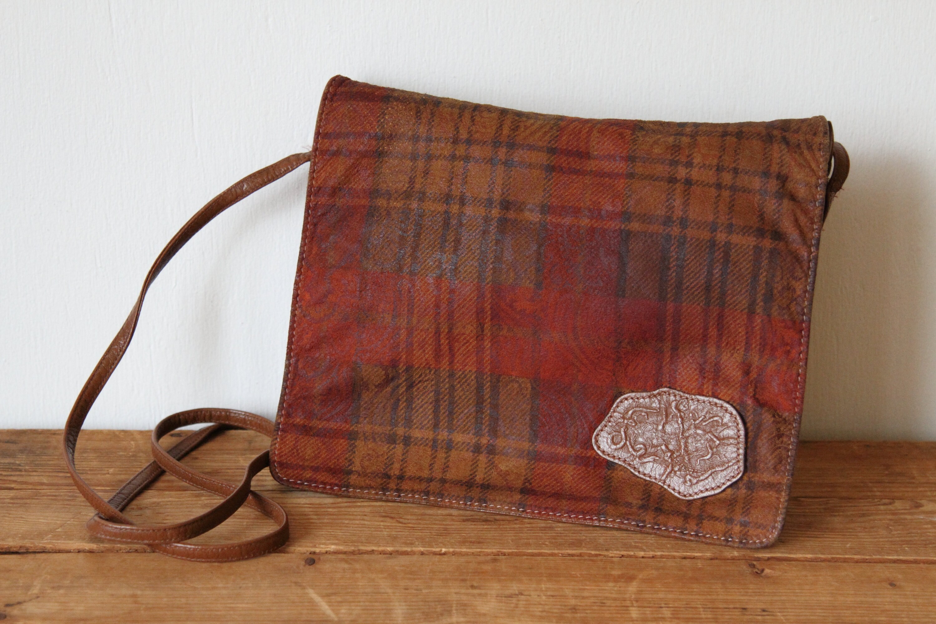 plaid crossbody bag