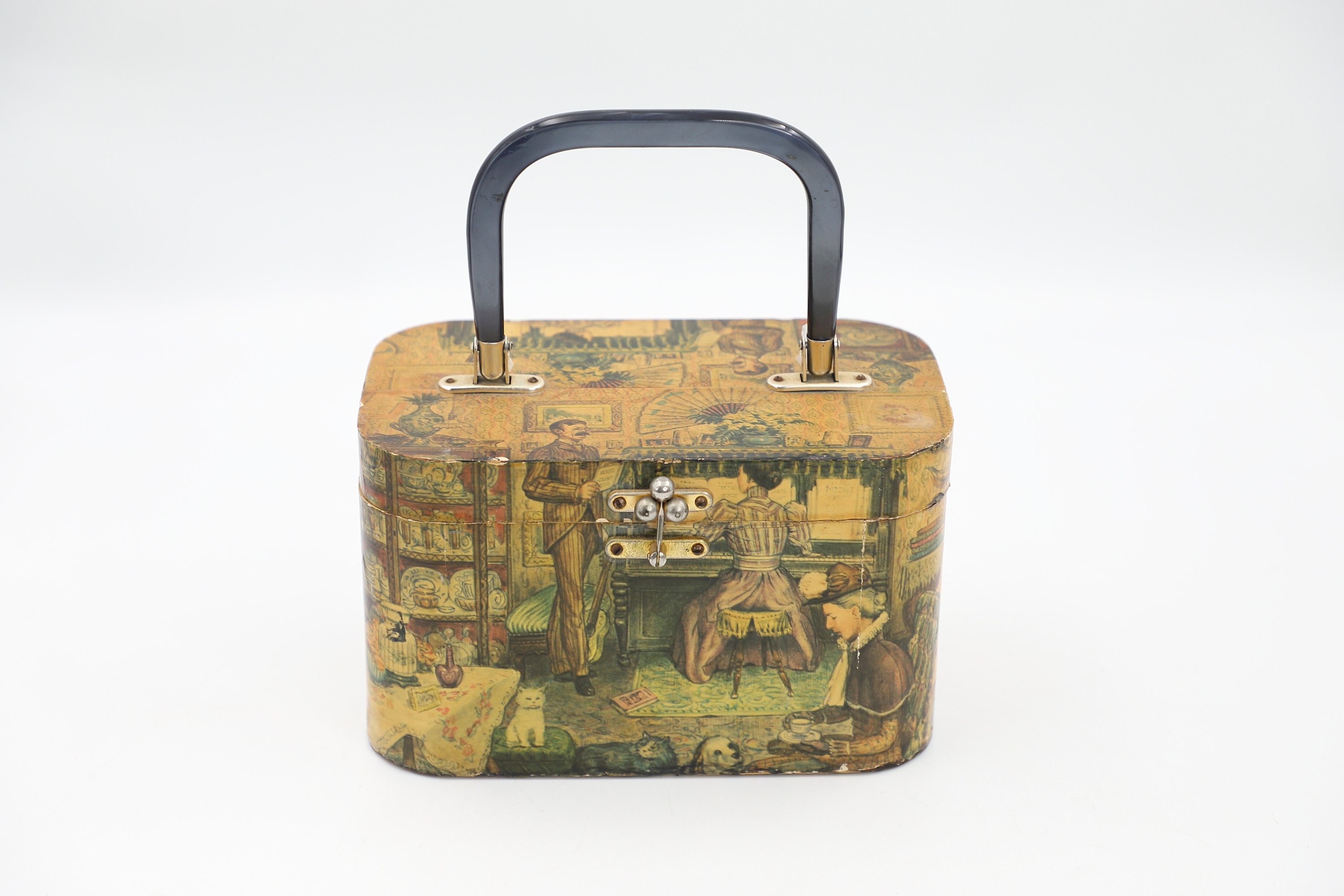 Anton Pieck Wood Box Purse Etsy