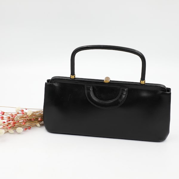 Vintage Black Clutch Handbag